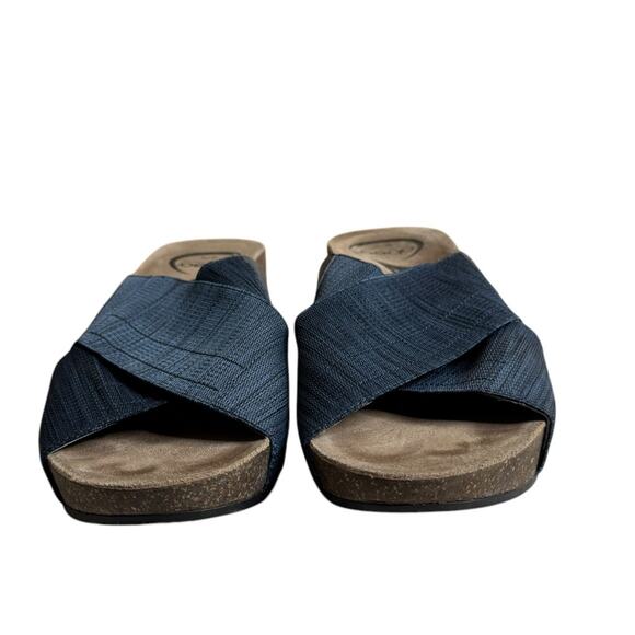 Abeo Unity Leather Blend Stretch Crossover Sandals Comfortable Shoes Women’s 7N - Picture 2 of 10